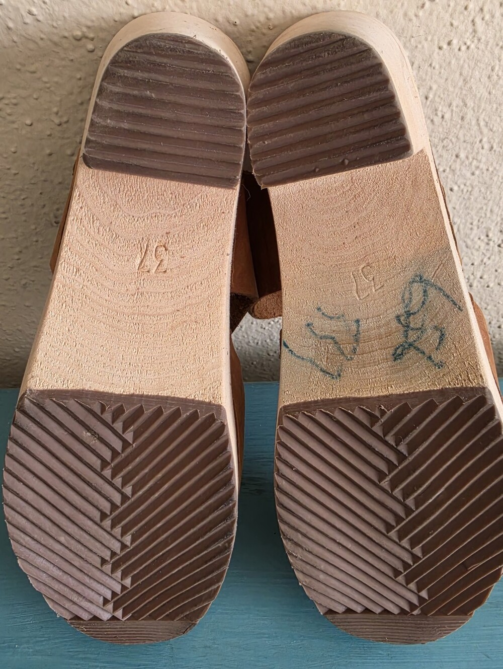 Lotta from Stockholm Highwood Oiled Nubuck Wooden Clogs Brown 37/6.5 - Picture 12 of 12